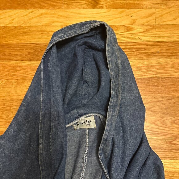 Vintage Denim Hooded Jacket - Picture 4 of 7